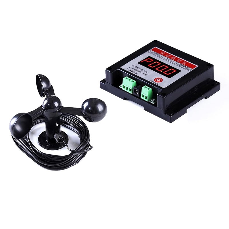 Tower Crane Anemometer with Wind Speed Alarm 3 Fan Blades Construction Site Wind Meter - Image 2