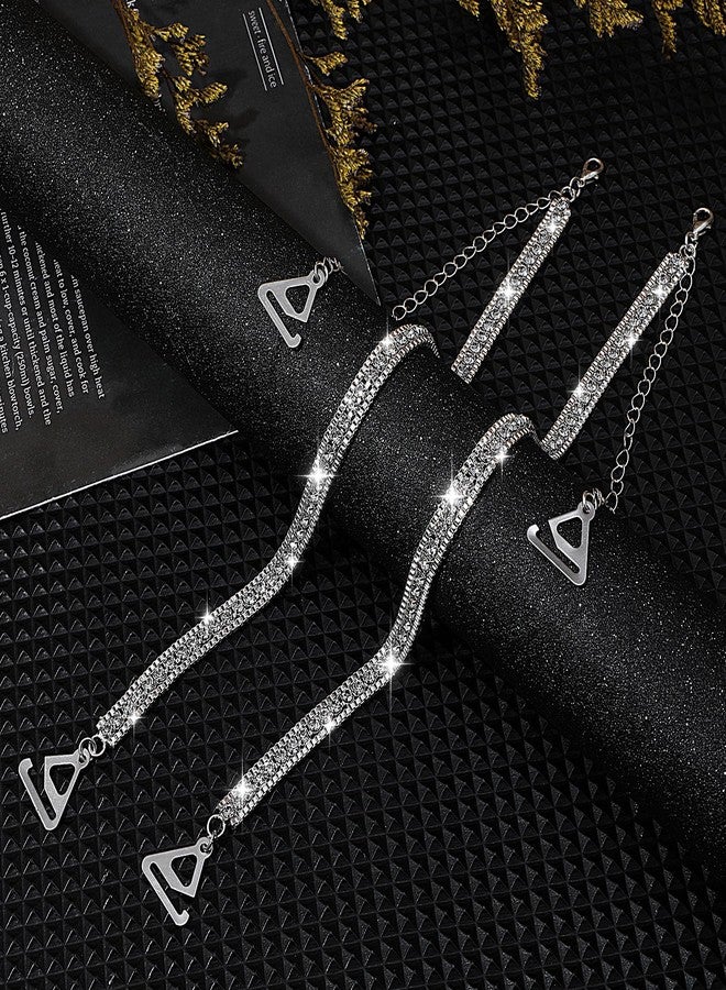 Aysatogc 1Pair Rhinestone Bra Straps, Rhinestones Bra Shoulder Chain for Wedding Prom Crystal Underwear Chain Bridal Wedding Dress Bra Shoulder Chains for Women Dress Accessories Jewelry - Image 5