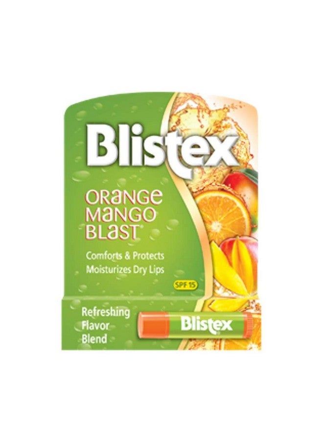 بليستكس واقي الشفاه بعامل حماية من أشعة الشمس 15 بنكهة البرتقال والمانجو. 15 أونصة (عبوة من قطعتين)