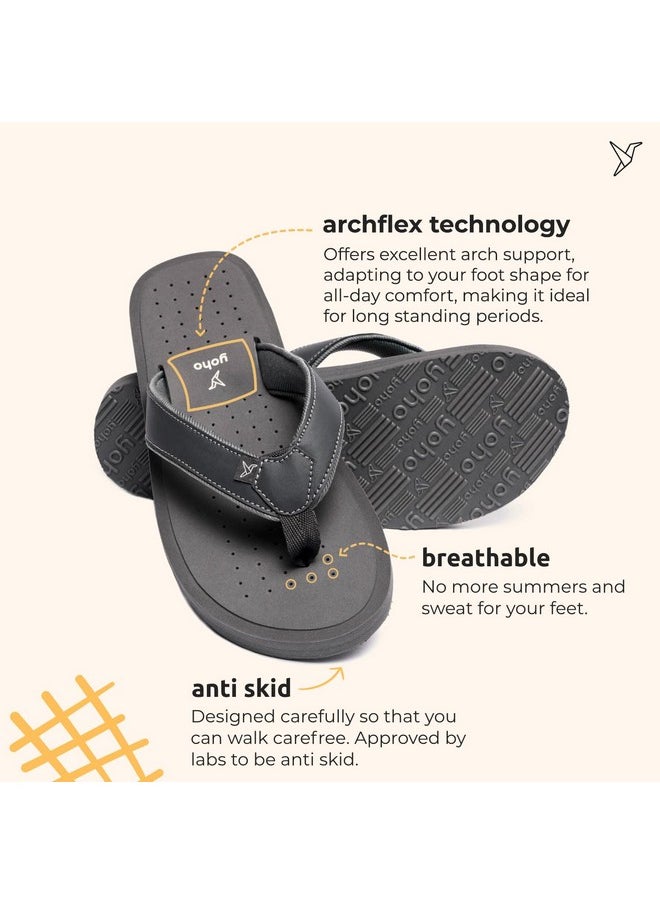 YOHO YOHO Women slippers with arch support |soft comfortable stylish and anti skid Women's Flip-Flops & Slippers in exciting color | Styles | Daily Use |Waves (Mystery Blue, numeric_7)  - Image 4