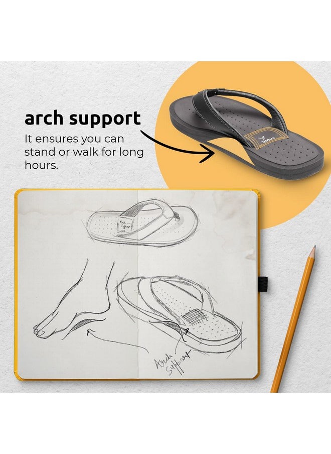 YOHO YOHO Women slippers with arch support |soft comfortable stylish and anti skid Women's Flip-Flops & Slippers in exciting color | Styles | Daily Use |Waves (Mystery Blue, numeric_7)  - Image 2