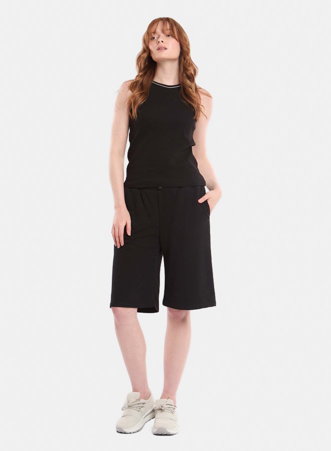 Premoda Women's Relaxed-Fit Shorts Black - Image 1