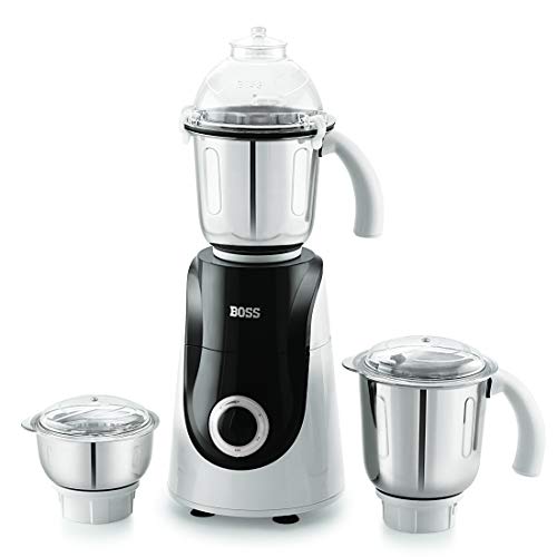 Boss Crown Mixer Grinder, 750W, 3 Jars (Black) - Image 1