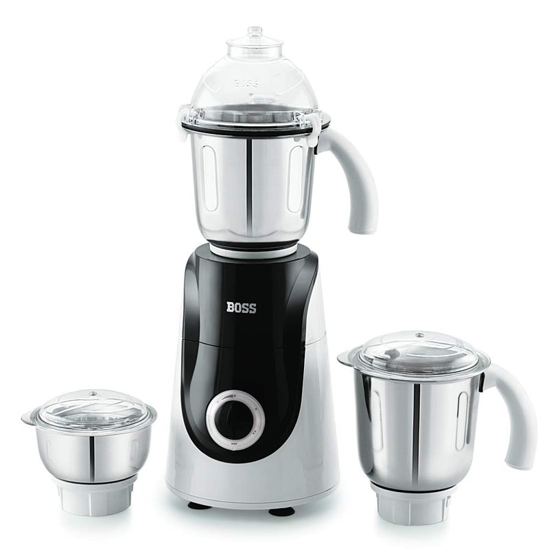 Boss Crown Mixer Grinder, 750W, 3 Jars (Black) - Image 2