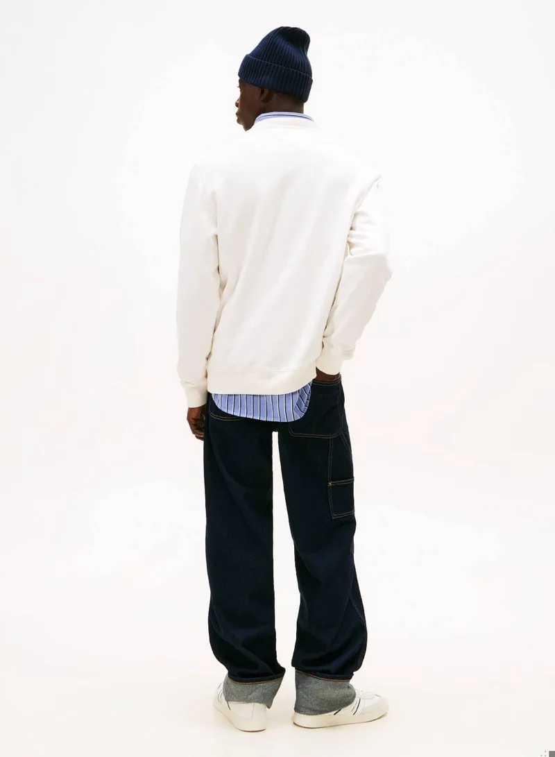 تومي جينز كنزة بخامة ممشطة