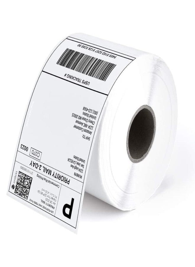 True-Ally ملصقات الشحن الحرارية المباشرة من True-Ally مقاس 100 مم × 150 مم، لفائف ملصقات 4 بوصة × 6 بوصة، 400 ملصق لكل لفة، لاصق قوي، متوافق مع الباركود لشركات الشحن الإلكتروني - عبوة واحدة (400 ملصق) - Image 1