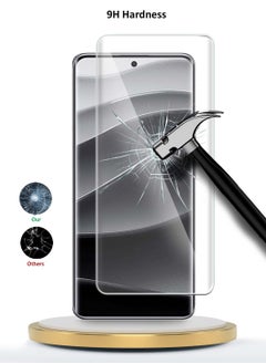 Wtech Xiaomi Redmi Note 14 Pro 5G 2024 Premium Curved Edges UV Full Glue Full Cover Tempered Glass Screen Protector (MSGUCN)- Clear  - Image 3