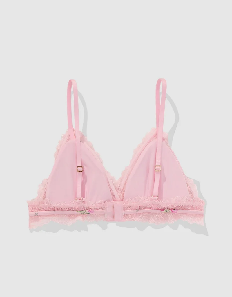 Aerie  Show Off Shine Lace Padded Triangle Bralette for Women | Best Price UAE