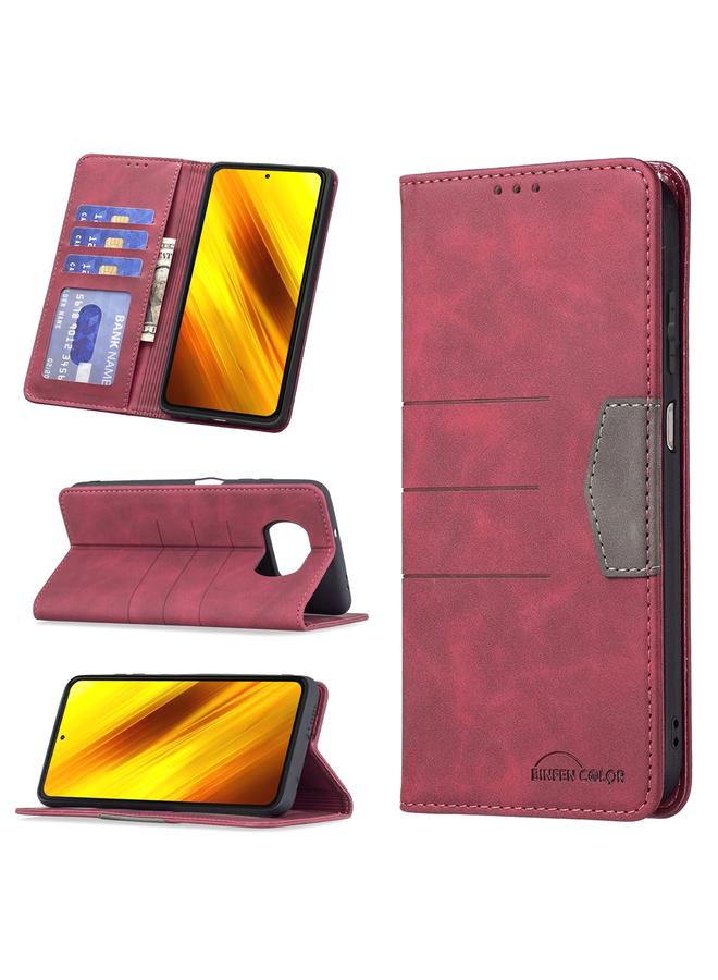 Case For Xiaomi Poco X3 NFC / X3 Magnetic Splicing Leather Phone Case
