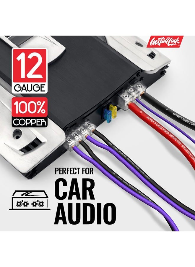 Install Link 12 AWG Gauge Speaker Wire Cable (OFC) Stereo, Car or Home Theater (30 Feet) - Image 4