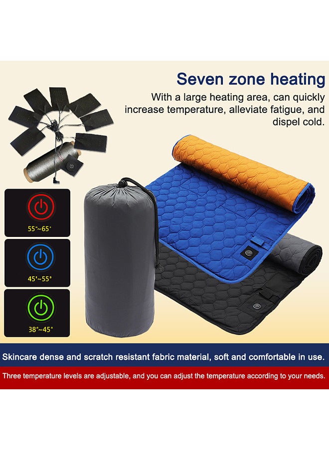 Generic - Winter Heating Mat USB Heating Sleeping Mat Camping Warming Mattress Temperature Adjustable Warm Tent Sleeping Mat Foldable Sleeping Pad - Image 1