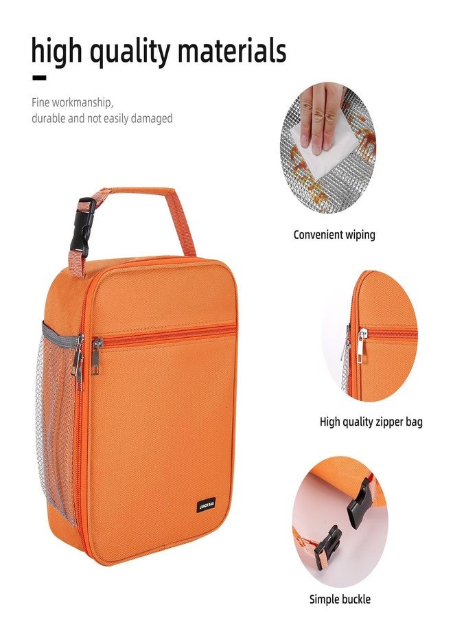 Lovoeo Lunch box Lunch bag for men women Insulated Lunchbox Lunch bags for Work Picnic Travel (Orange) - Image 3
