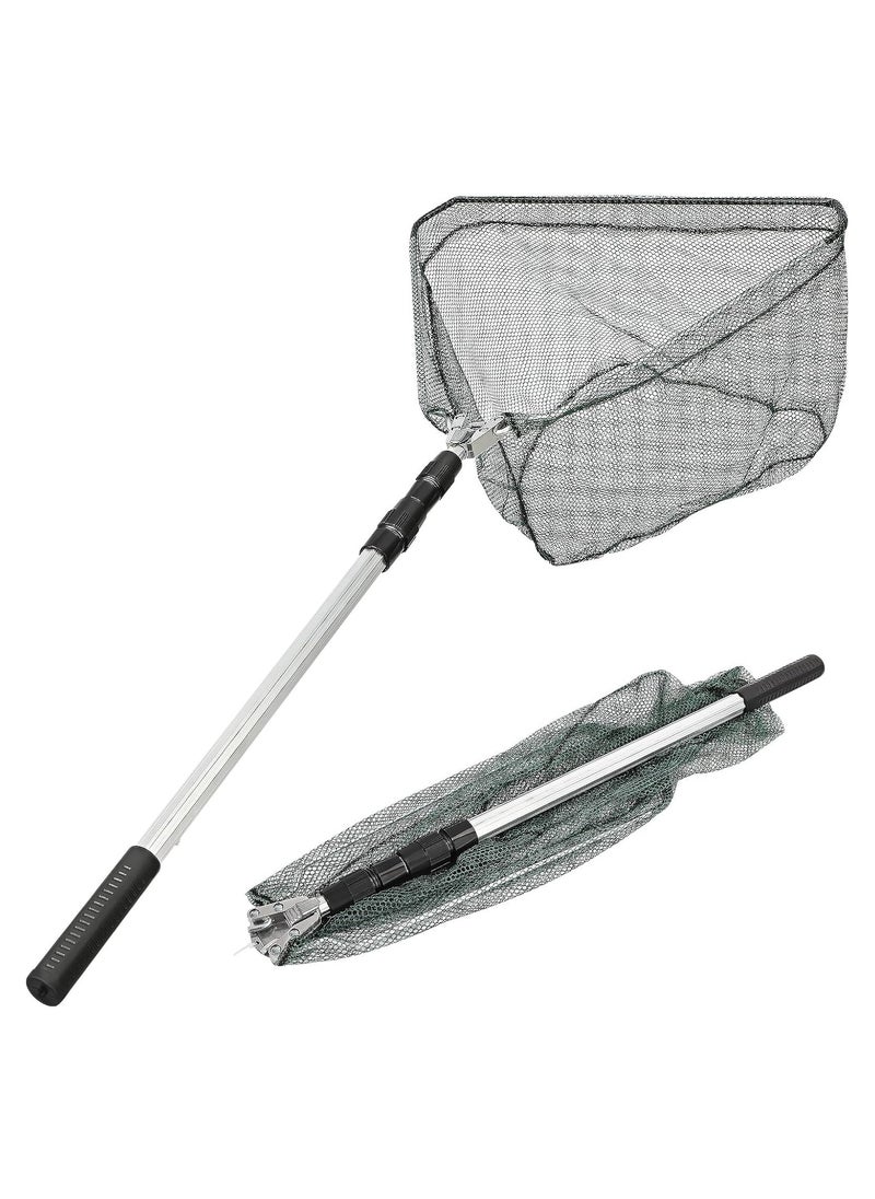 Generic Fishing Landing Net 60cm - 170cm Portable Telescopic Foldable Collapsible with Long Handle Portable Release Lightweight Extensible Fishing Landing Net for Bird Fish Catch  - Image 1