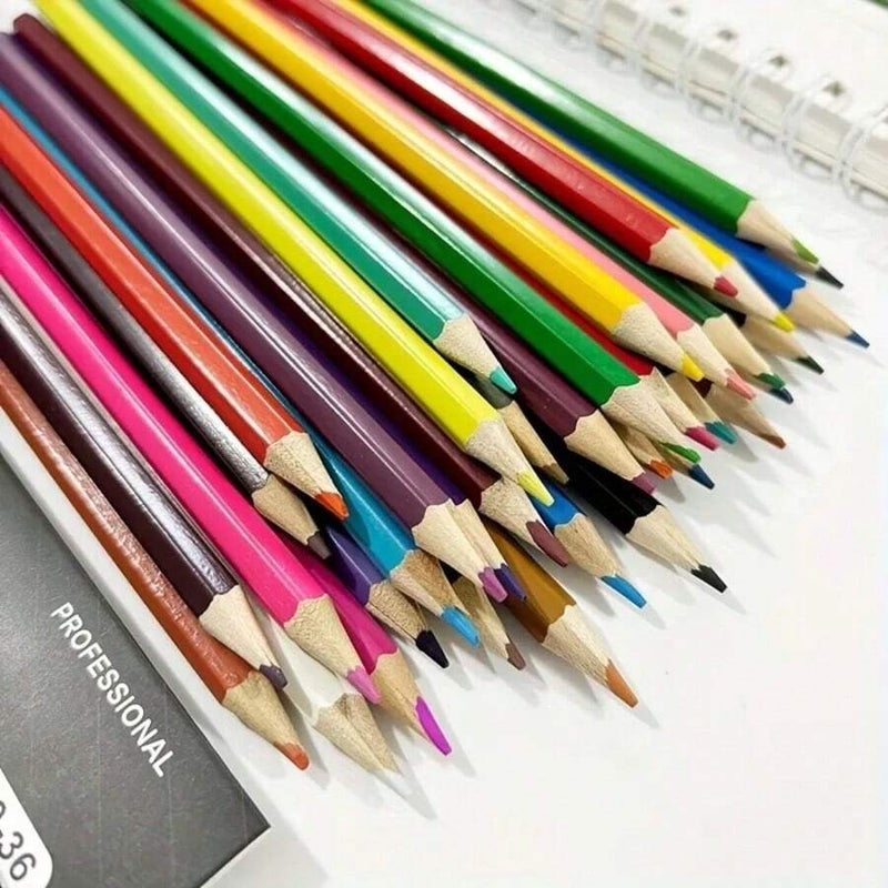 Shein 24-Color Colored Pencil Set, 12/24 Color Options, Vibrant Art Supplies for Coloring Books, Professional Drawing, Shading & Sketching, Ideal Gift for Artists, Birthdays, Eid, New Year & Easter - Image 5