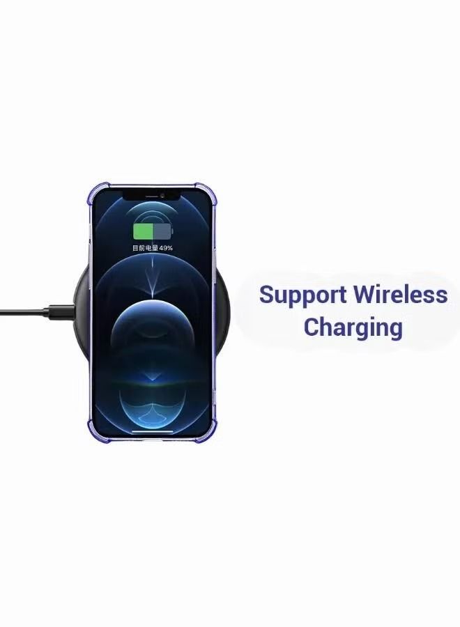 IAF Crystal Clear Case for iPhone 14/14 Plus Anti-Yellowing Military-Grade Drop Protection Phone Case with Card Holder Soft TPU Shockproof Cover - Image 2