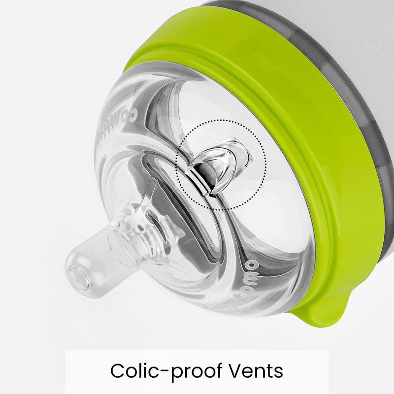 Comotomo Baby Bottle Double Pack, Green, 8oz - Image 4