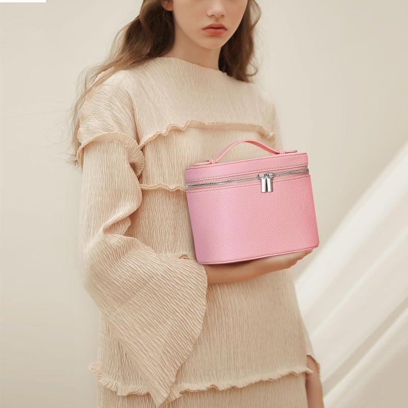 Yfgbcx Makeup Bag Vanity Case With Removable Divider Travel Toiletry Bag Portable Cosmetic Bag Makeup Organizer Case - Image 2