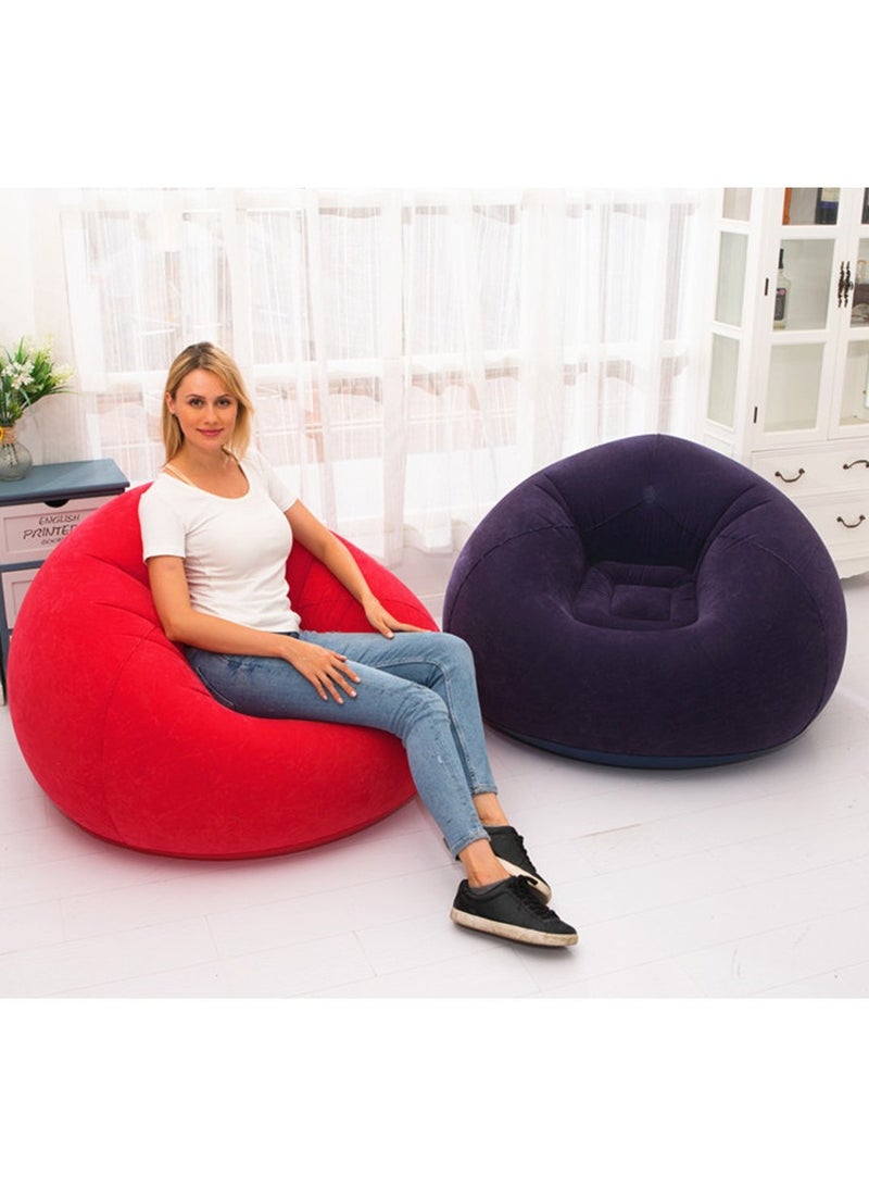 HEYAN Beanless Bag Inflatable Lounge Chair , Air Sofa Outdoor Inflatable Lazy Sofa Chair 110x110x85cm - Image 4
