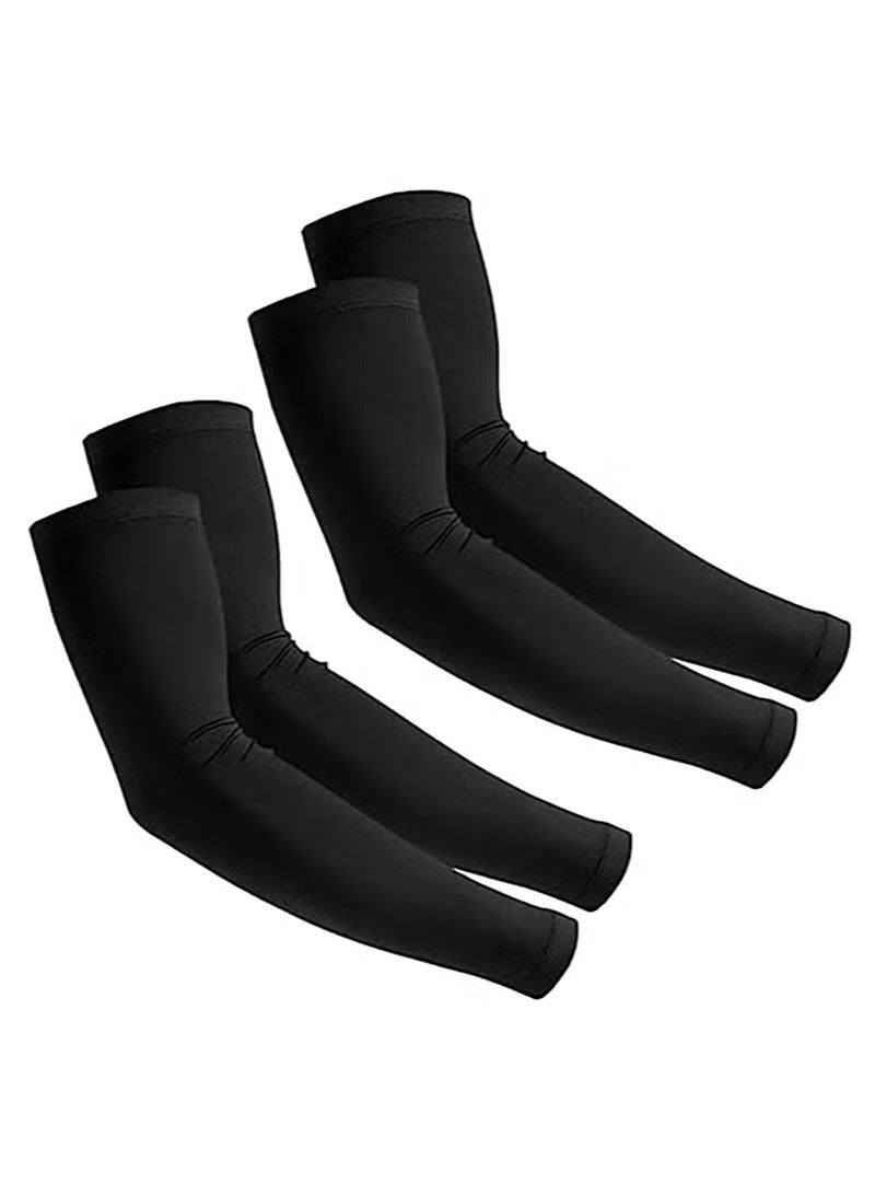 4pcs Arm Sleeves for Men and Women - Tattoo Cover Up - Cooling Sports Sleeve for Basketball Golf Football - Image 1