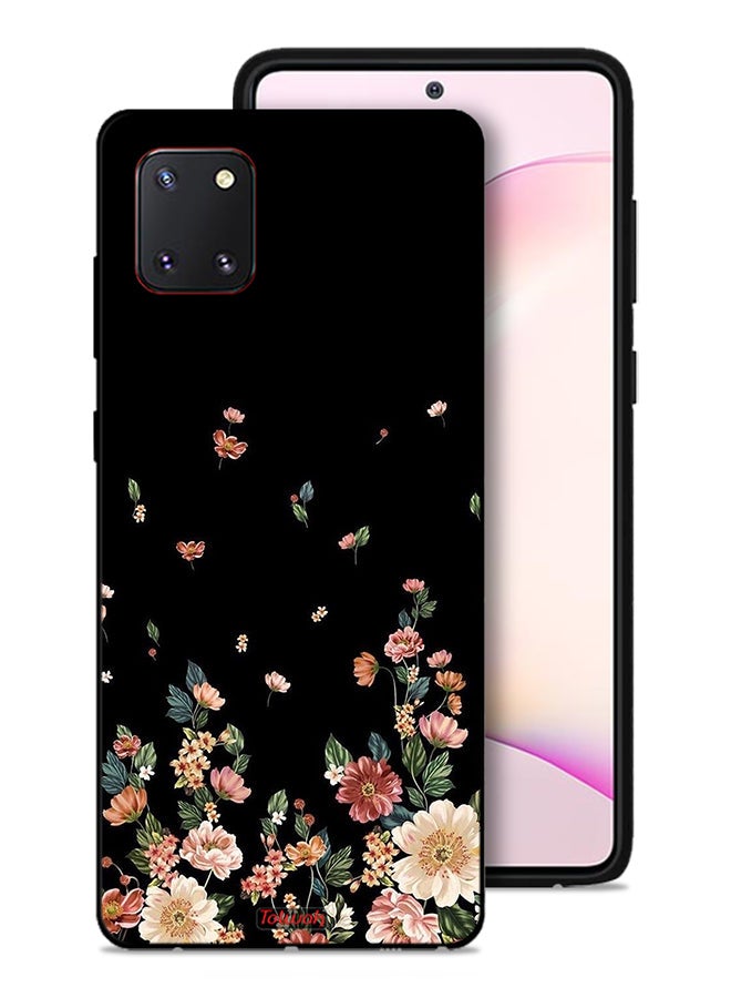 Tolwak Samsung Galaxy Note 10 Lite Protective Case Cover Small Flowers In Bottom - Image 1