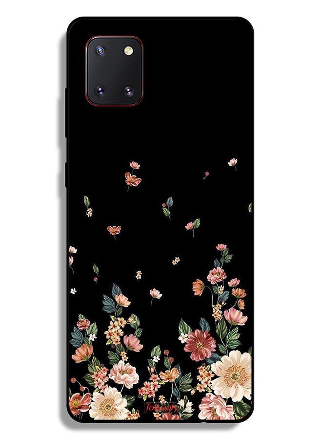 Tolwak Samsung Galaxy Note 10 Lite Protective Case Cover Small Flowers In Bottom - Image 2