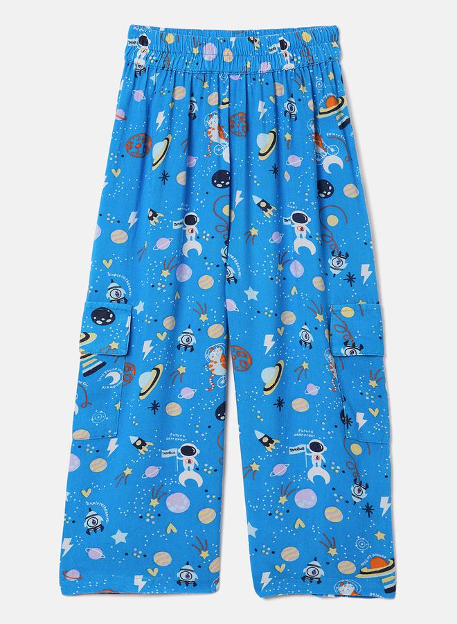 ستايلو بج طقم بيجامة وقميص بياقة بطبعة فضاء ستايلو باج - Image 5