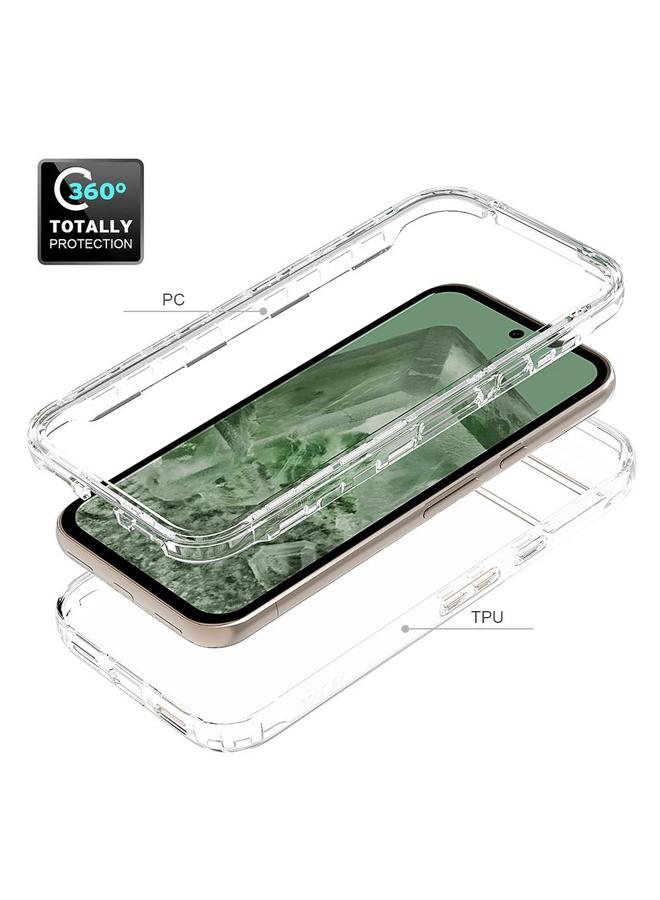 جرين تايجر جراب لهاتف Google Pixel 8a مقاوم للصدمات شفاف متدرج اللون مصنوع من مادة البولي يوريثين الحراري + جراب هاتف من مادة البولي يوريثين الحراري - Image 4