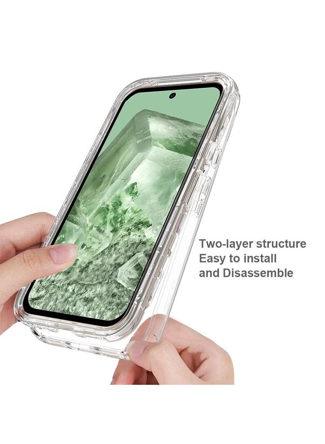 جرين تايجر جراب لهاتف Google Pixel 8a مقاوم للصدمات شفاف متدرج اللون مصنوع من مادة البولي يوريثين الحراري + جراب هاتف من مادة البولي يوريثين الحراري - Image 3
