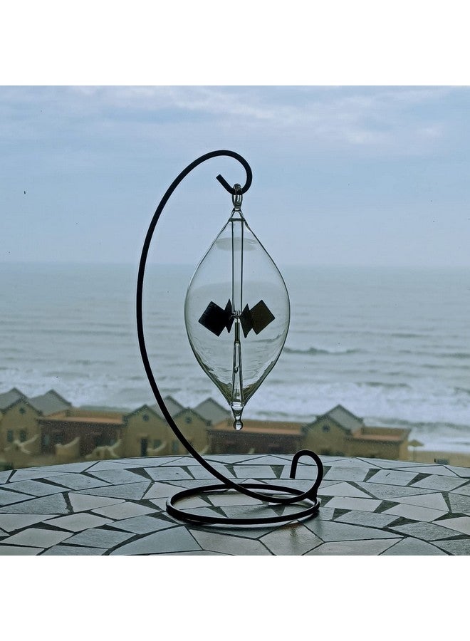 DORAMI Transparent Solar Power Radiometer Metal Frame Sun Light Energy Spinning Vanes Windmill Gift Home Desk Decoration - Image 4