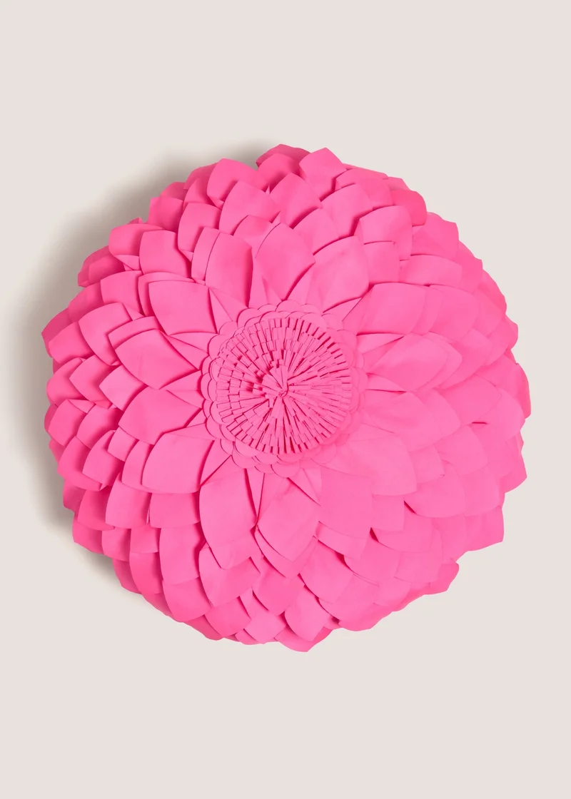 Matalan Pink Flower Cushion