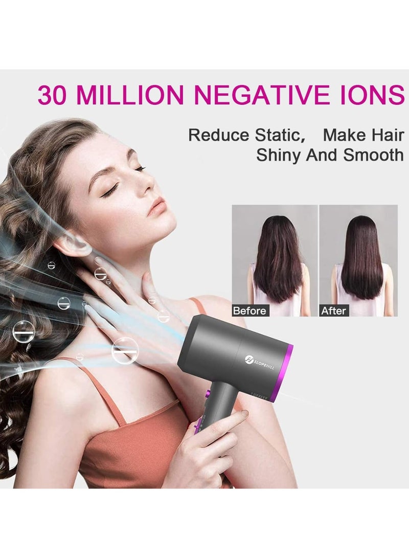 Arabest 1800W Professional Ionic Hair Dryer - Fast Drying Blower Hair Dryer with Thermo-Control, Low Noise, Includes Hair Diffuser and Concentrator for Perfect Styling  - Image 3