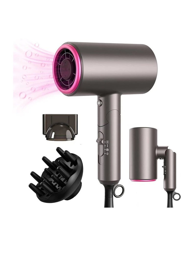 Arabest 1800W Professional Ionic Hair Dryer - Fast Drying Blower Hair Dryer with Thermo-Control, Low Noise, Includes Hair Diffuser and Concentrator for Perfect Styling  - Image 1