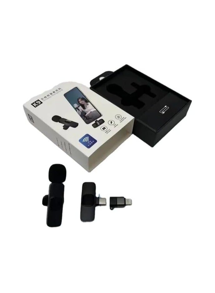 REBENUO Wireless Microphone Portable Audio Video Recording Mini Mic for iPhone Android Live Broadcast Gaming Phone Mic with packing box - Image 3