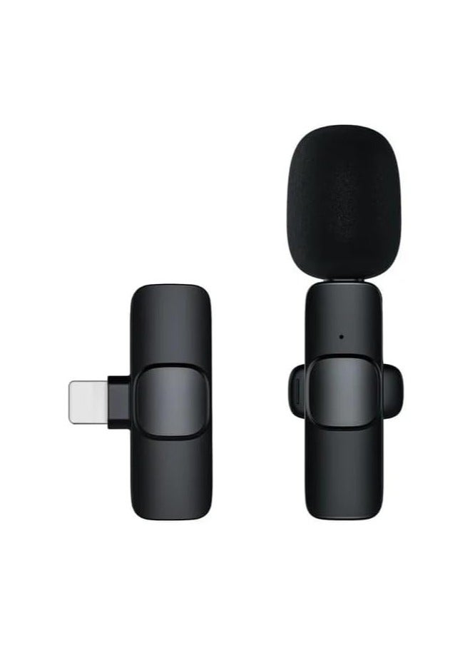 REBENUO Wireless Microphone Portable Audio Video Recording Mini Mic for iPhone Android Live Broadcast Gaming Phone Mic with packing box - Image 1