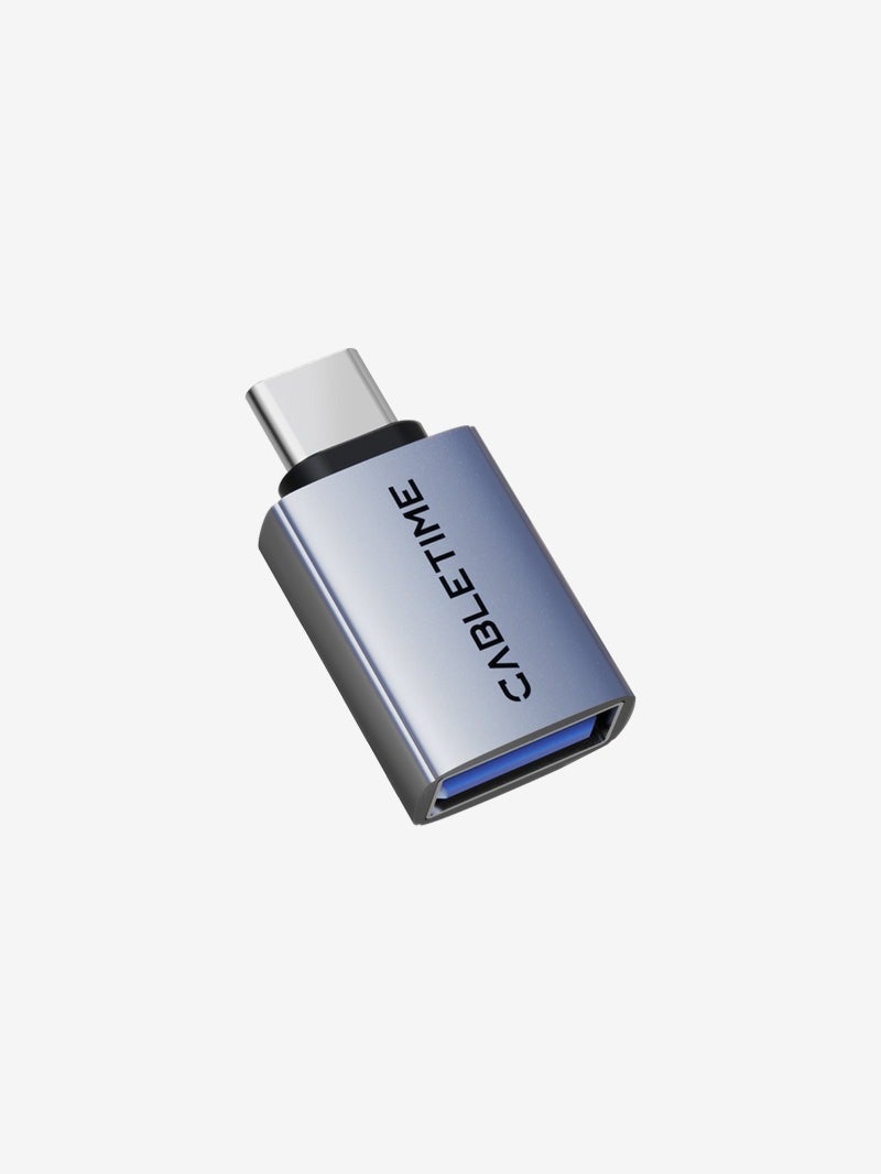 CABLETIME 10GBPS USB C 3.2 MALE TO USB A FEMALE OTG ADAPTER COMPITABLE WITH MACBOOK PRO - Image 1