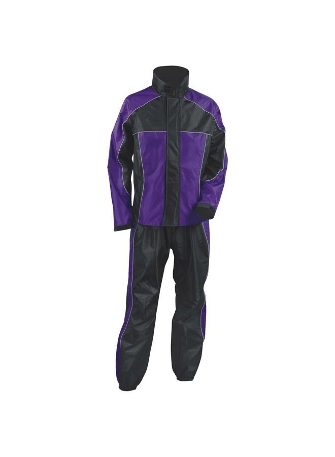 NEXGEN Women's Rain Suit (Black/Purple, Medium) - Image 1