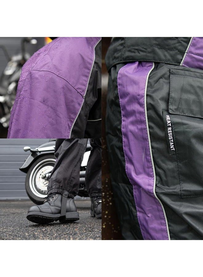 NEXGEN Women's Rain Suit (Black/Purple, Medium) - Image 5