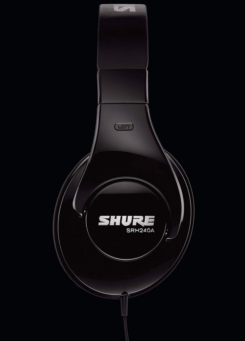 Shure SRH240A, Professional Quality Headphones, Wired, Comfortable, Premium Audio Playback, Perfect for Home Recording & Everyday Use, Black (Official KSA Version) - Image 4