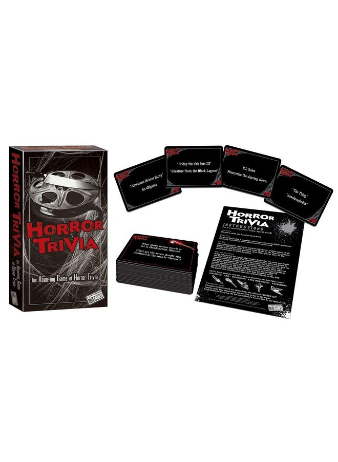 Endless Games Horror Trivia Card Game - Test Your Knowledge of Horror Pop Culture Facts with 300 Scary Fun Trivia Questions - Image 2