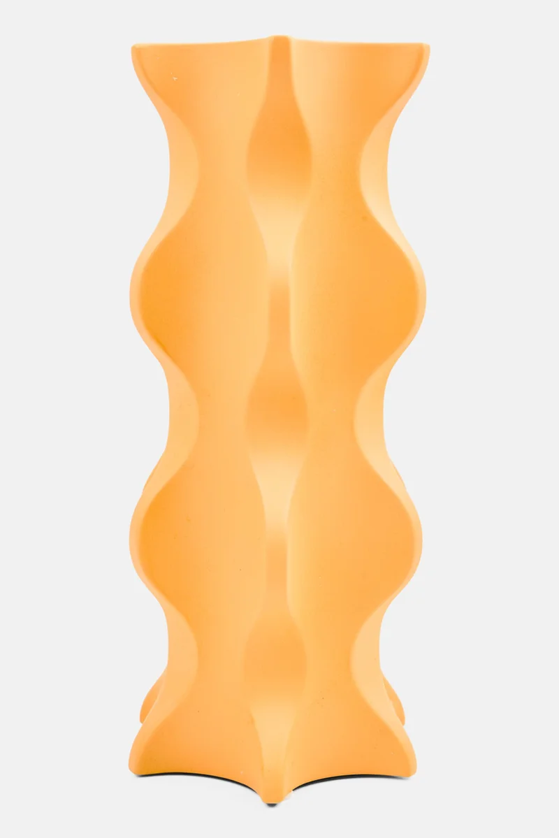 موي موتشو فازة زهور سيراميك ديكورية برتقالية