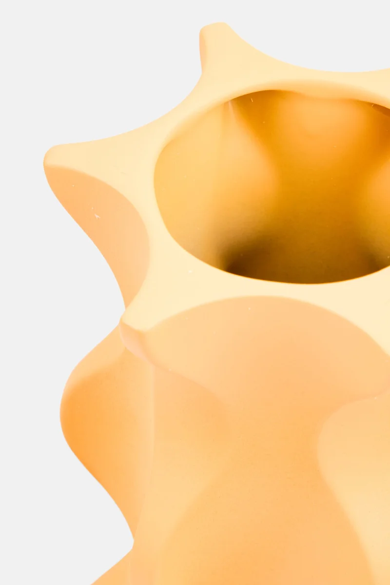 موي موتشو فازة زهور سيراميك ديكورية برتقالية