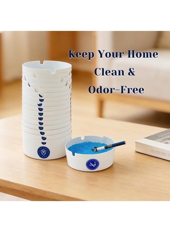 Disposable paper ashtrays, smoke and odor free, portable for indoor and outdoor use, 25 pieces, eco-friendly - Image 2