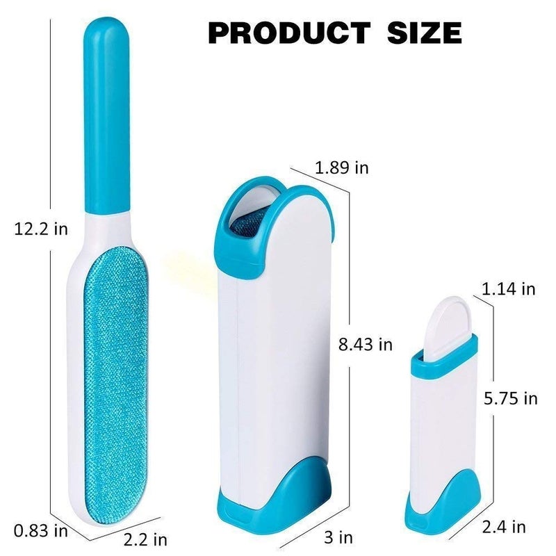 Ezalla Double-Sided Standard-Size Pet Hair Remover| Cat and Dog Fur Lint, Fluff from Carpet, Car Seat, Couch, Clothing, Bedding, Fabric Pet Fur Remover Reusable Lint Remover Brush [ Pack of 1] - Image 2