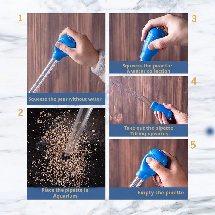 Aquarium Cleaning Pipette with Bulb, Siphon Doser for Water Transfer - Image 2