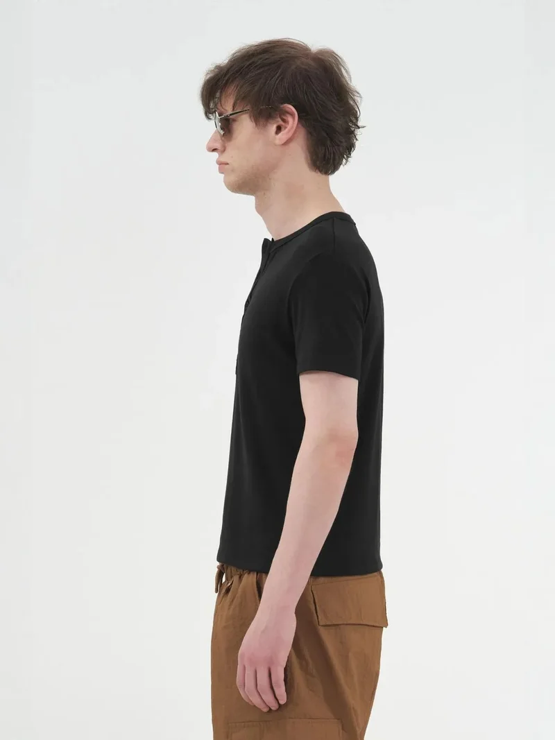 Giesto GIESTO Slim Fit Crew Neck Cotton T-Shirt