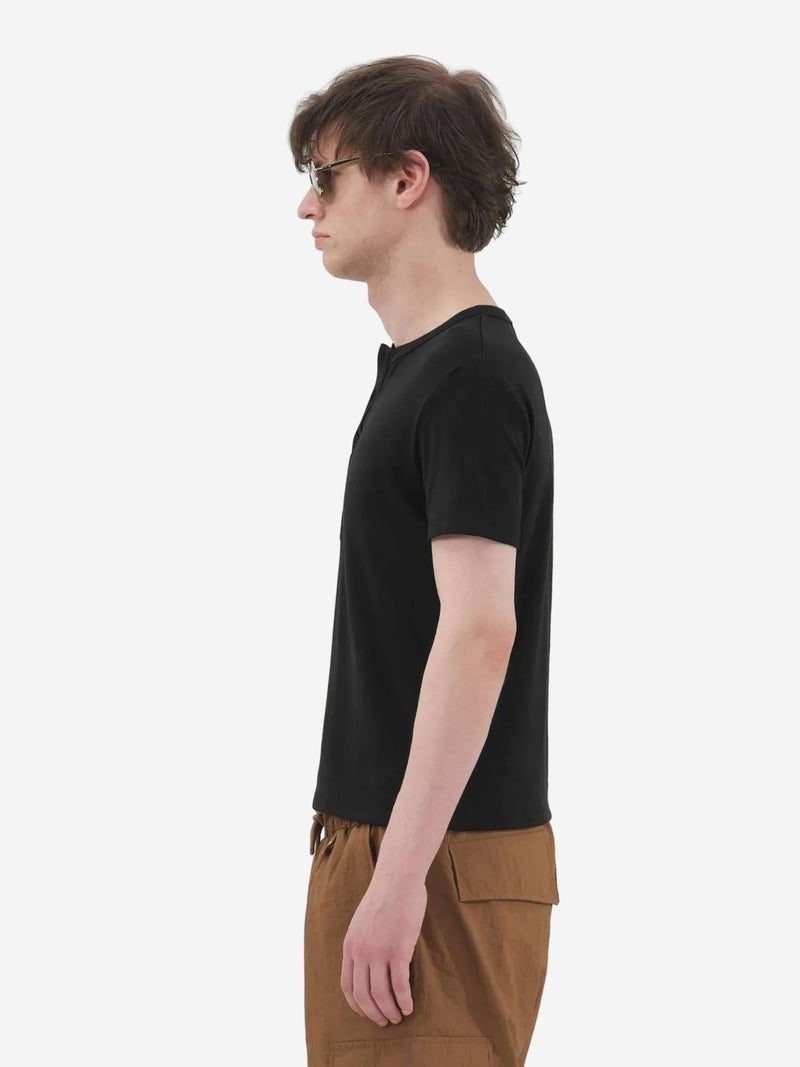 GIESTO Slim Fit Crew Neck Button T-Shirt - Image 2