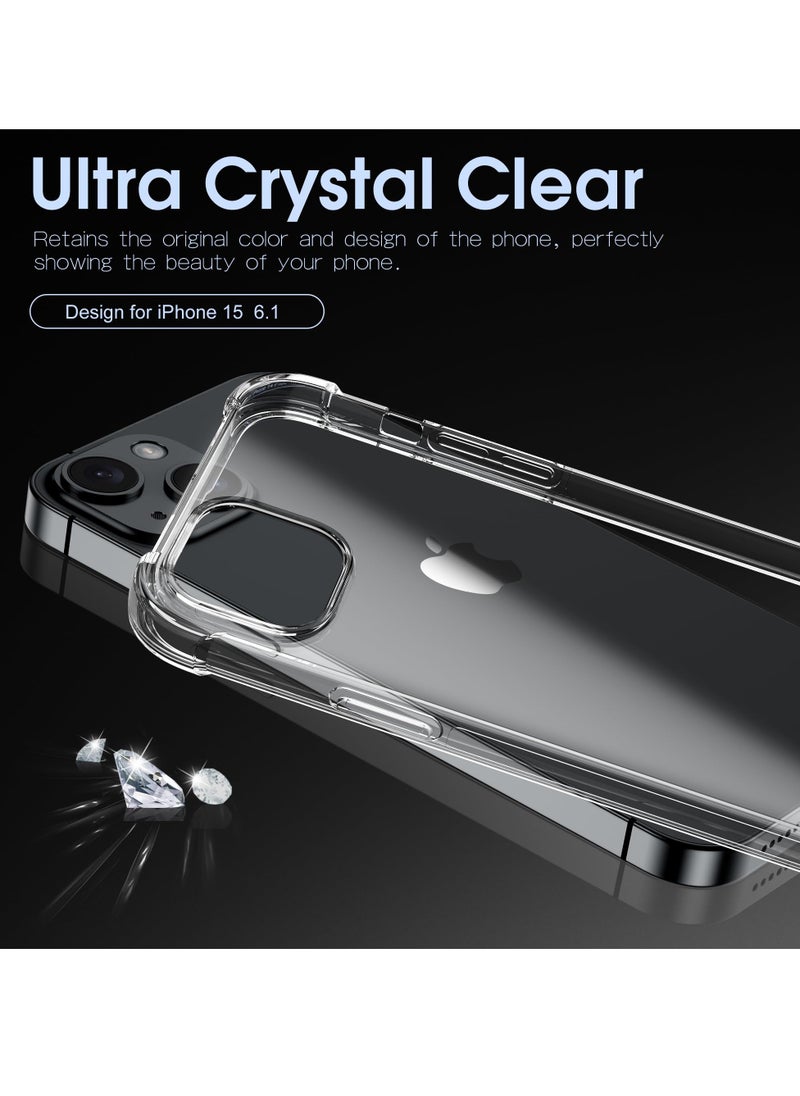 Houmt - iPhone 15 Plus Case 6.7 Inch Ultra Slim Case Soft TPU Material with 4 Corners Bumper Shockproof Protection Anti-Scratch Anti-Drop Cell Phone 15 Plus Case iPhone 15 Plus Cover Clear - Image 1
