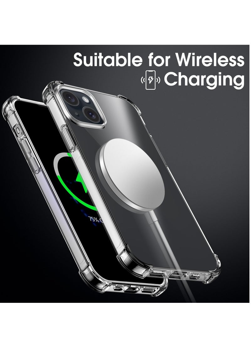 Houmt - iPhone 15 Plus Case 6.7 Inch Ultra Slim Case Soft TPU Material with 4 Corners Bumper Shockproof Protection Anti-Scratch Anti-Drop Cell Phone 15 Plus Case iPhone 15 Plus Cover Clear - Image 1
