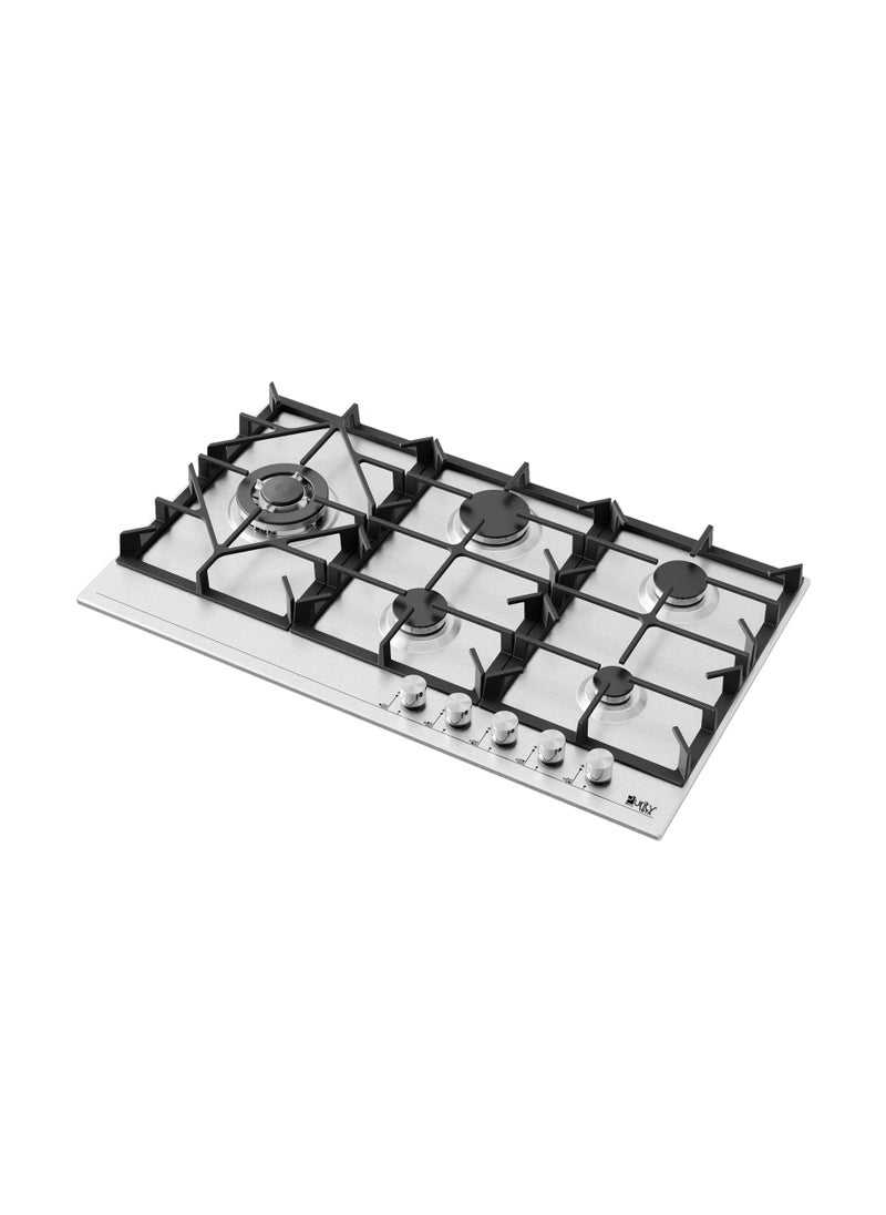 Purity Purity Built In Gas Hob, 5 Burners, 90 cm, Stainless Steel - HPT907S  - Image 2