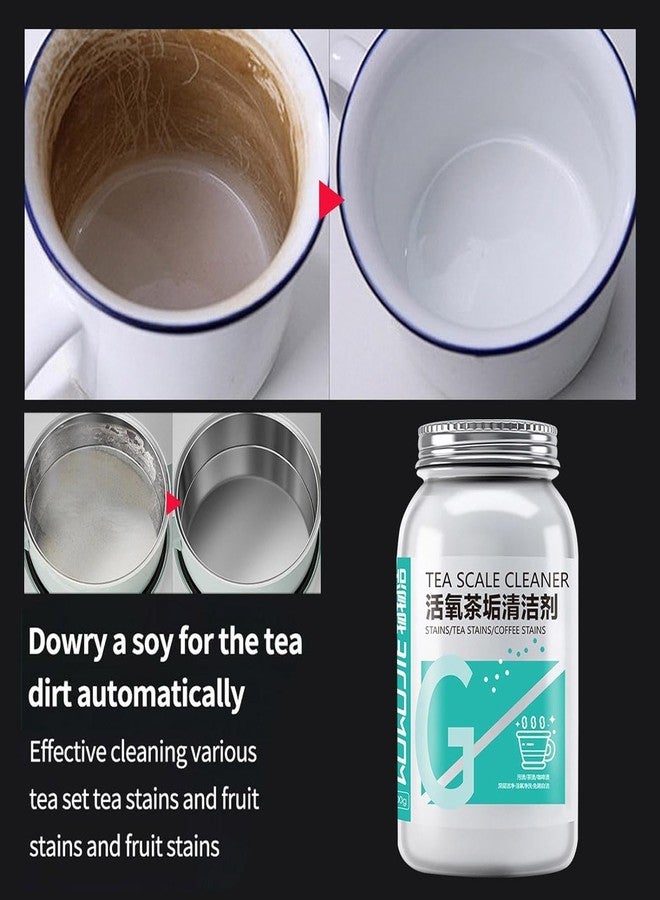 HEYOL Tea Scale Cleaner || Tea Stain Removal Powder || Coffee Scale Remover Powder For Teapot, Water Cup, Teacup, Tea Set (Pack Of 1) - Image 4